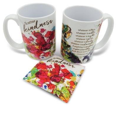 "Scatter kindness" Mug and Coaster Set